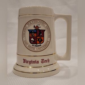 Vintage American Decorators Virginia Tech Ceramic Stein Mug